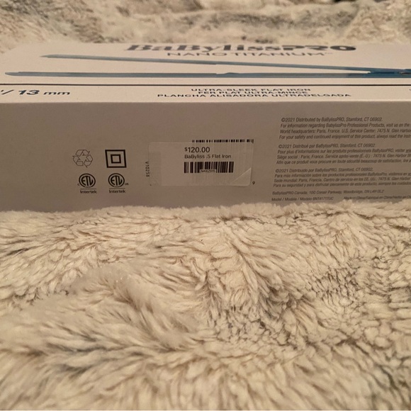 BaByliss PRO NANO TITANIUM flat iron - 1/2” Brand New - Picture 2 of 4